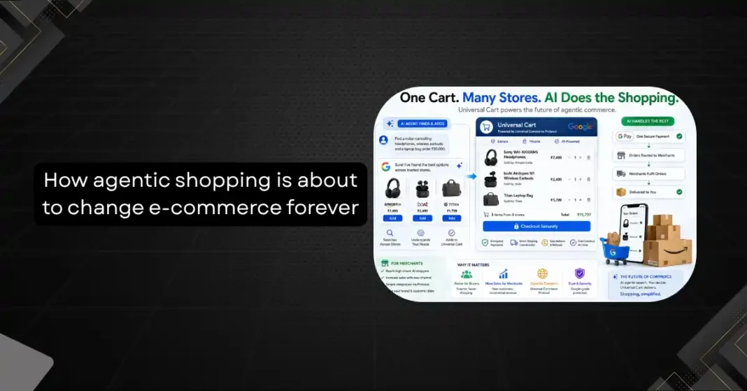 AI shopping assistant managing products in a universal digital shopping cart interface