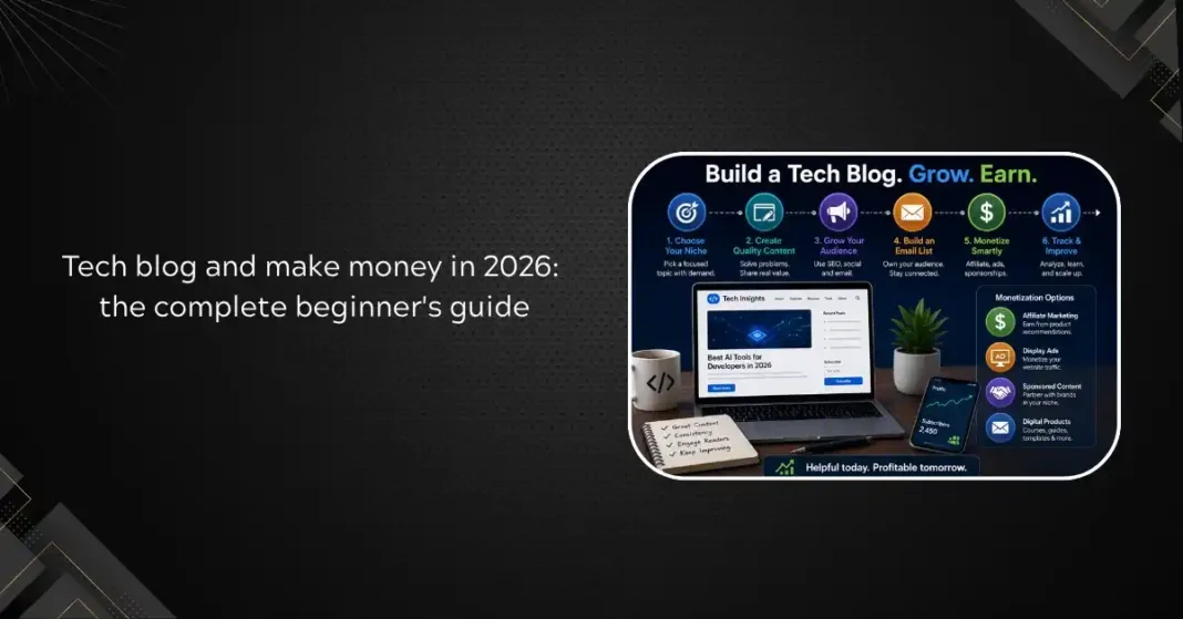 How to Start a Tech Blog and Make Money in 2026: The Complete Beginner’s Guide