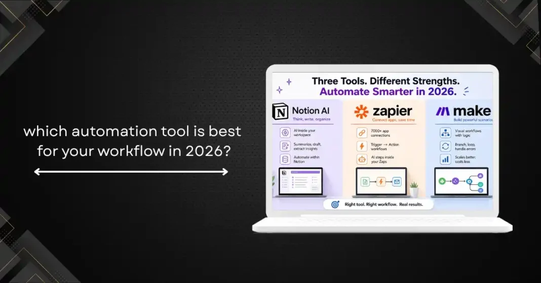 Notion AI vs Zapier vs Make: Which Automation Tool Is Best for Your Workflow in 2026?
