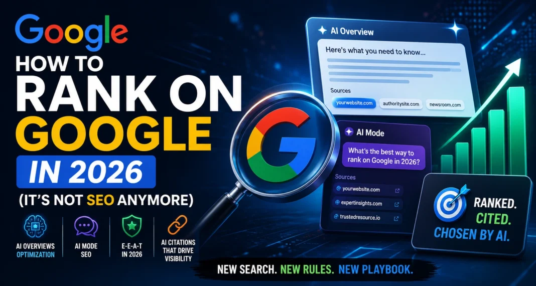 How to Rank on Google in 2026 (It’s Not SEO Anymore)