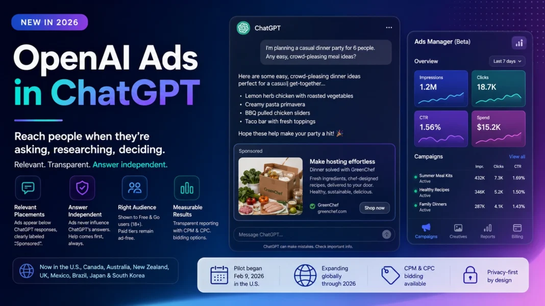 OpenAI Ads in ChatGPT: What It Is and How to Show Your Brand There